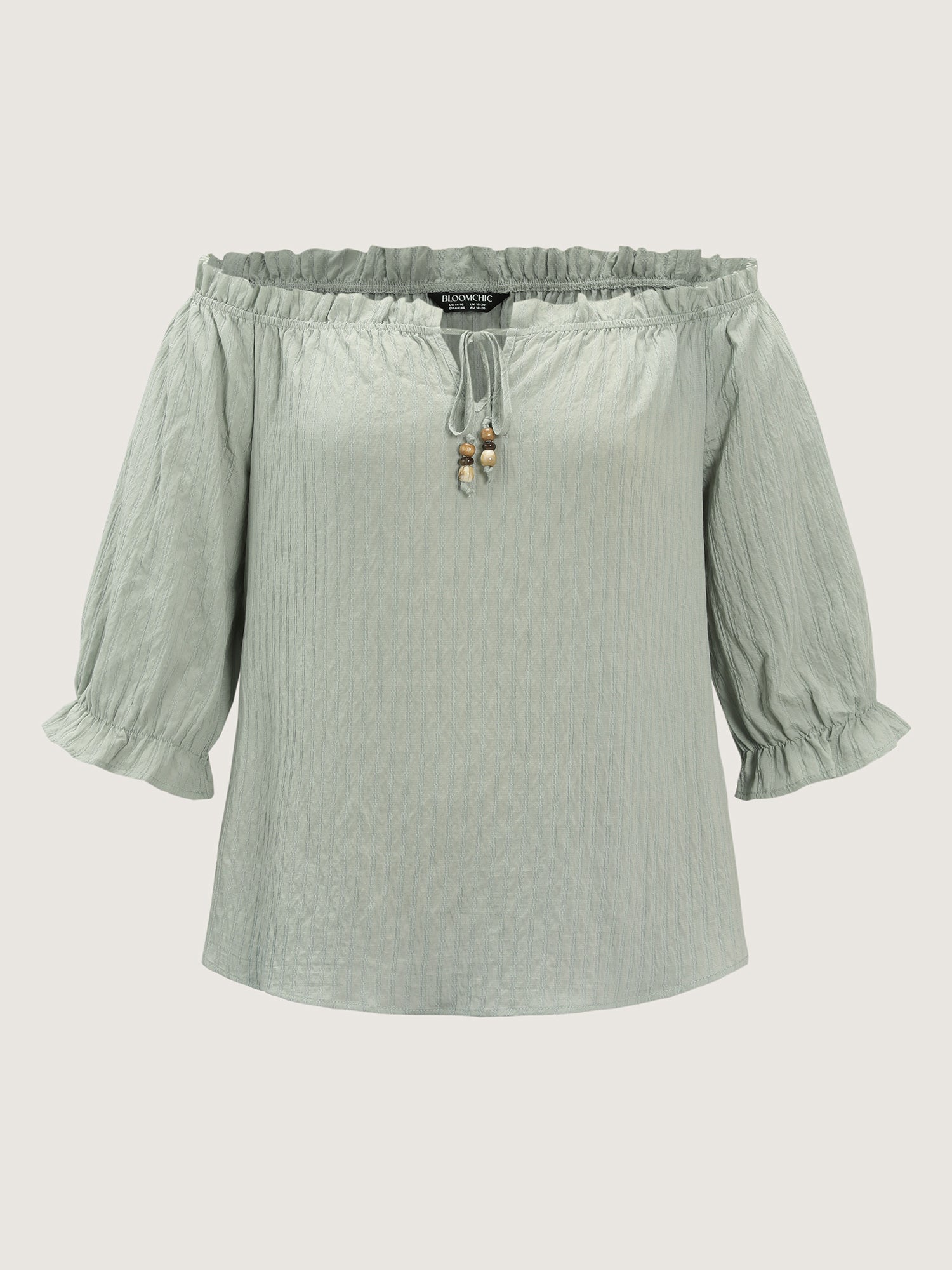 Ruffled Off-Shoulder Neckline Blouse