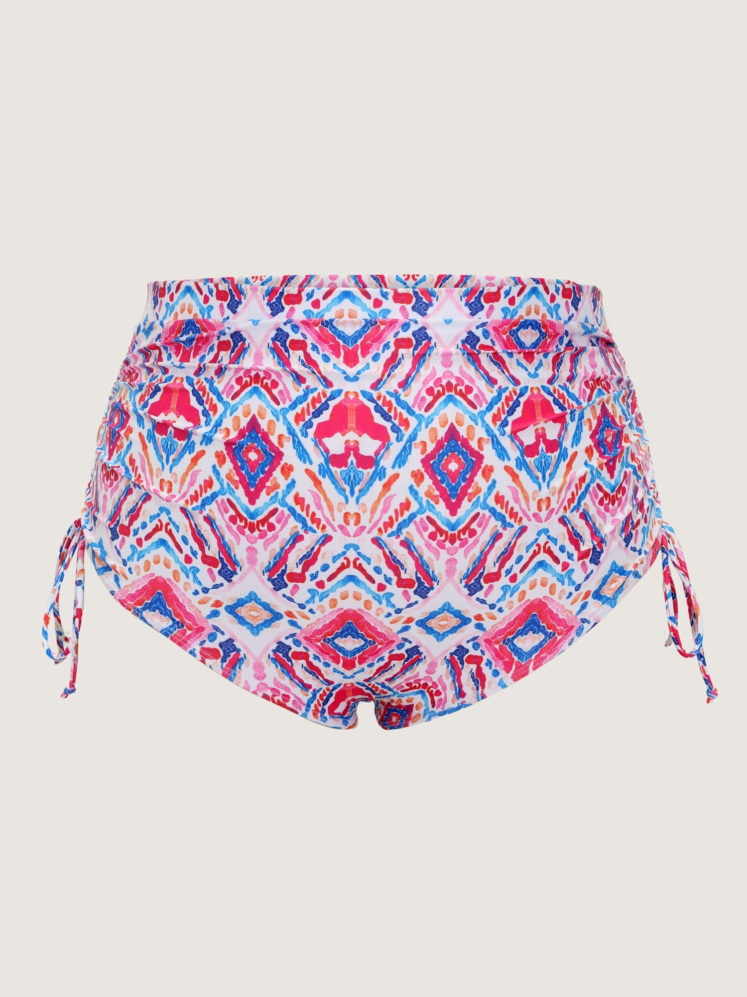 Geometric Print High Waisted Swim Bottoms