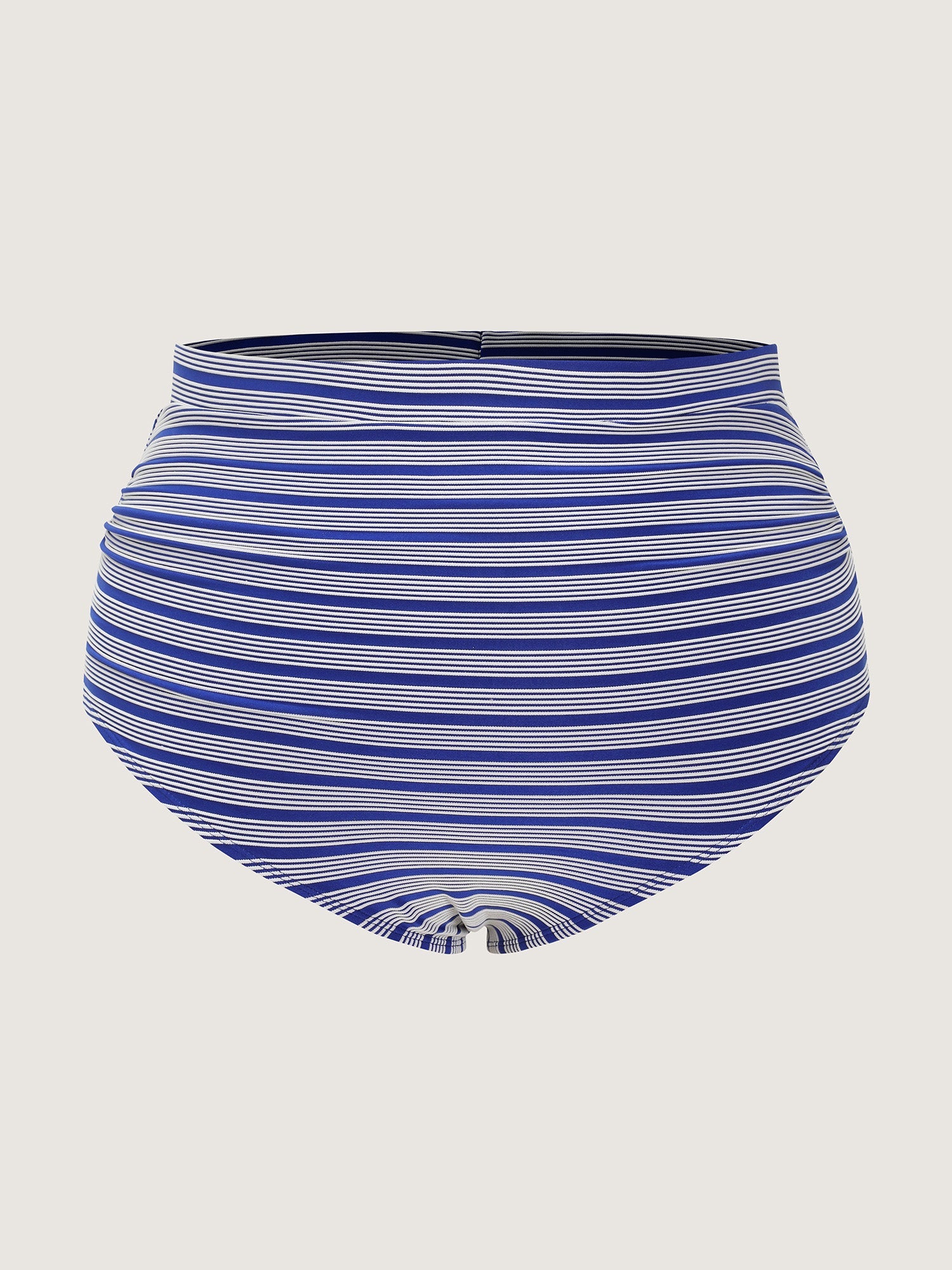 Striped Print High Waisted Swim Bottoms