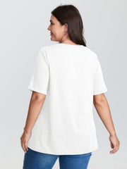 Supersoft Turtle Print Plain T-Shirt
