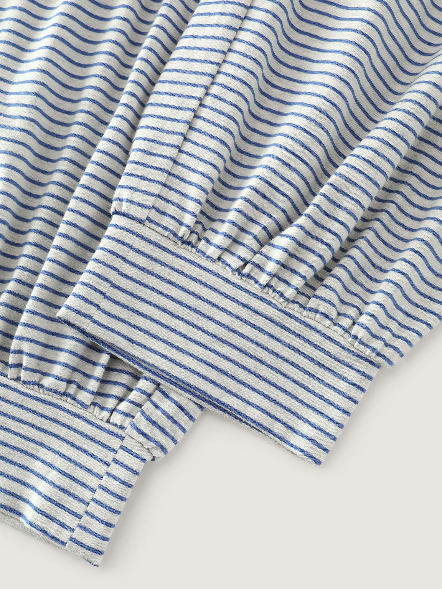 Cotton Stretchy Striped Print Pockets Lounge Bottoms