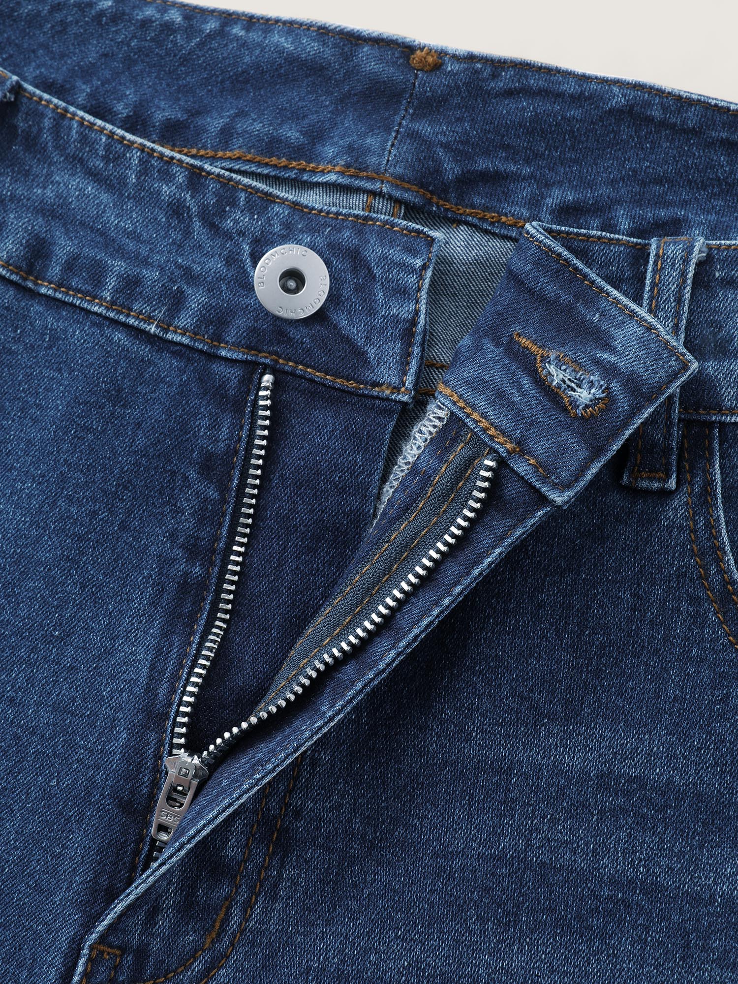 Stretchy High-Rise Cropped Jeans