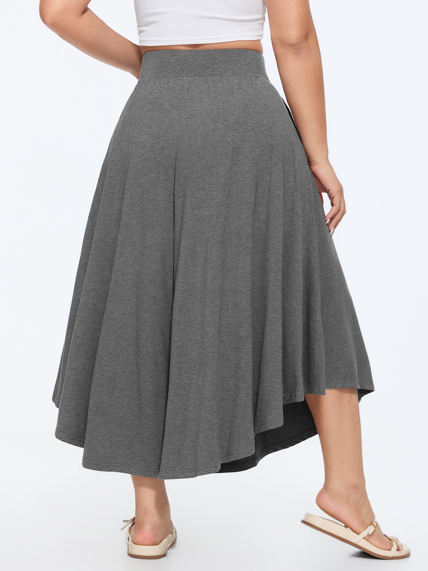 Supersoft Pleated Wide Waistband Pants