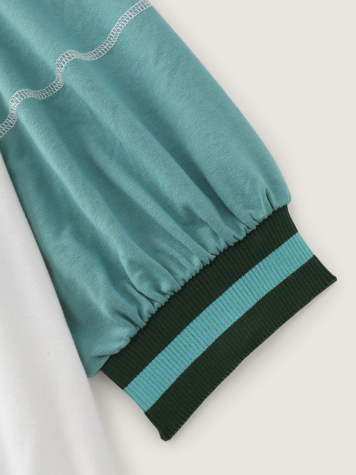Color Contrast Raglan Sleeve Sweatshirt