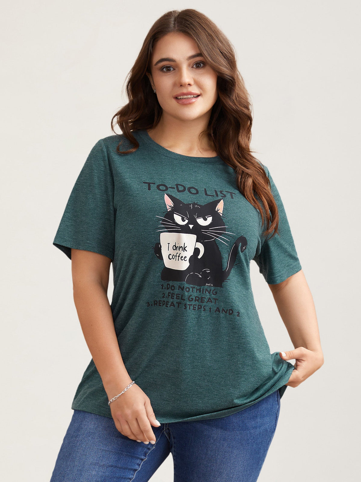 Cat To-Do List Heathered T-Shirt