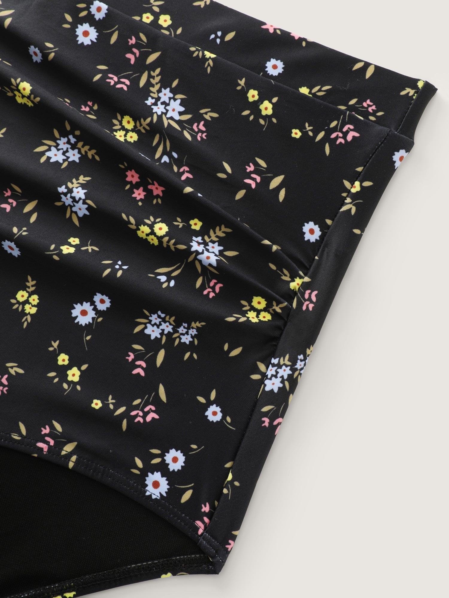 Floral Print High Waisted Swim Bottoms