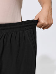 Lace Ruffled Hem Wide-Leg Pants