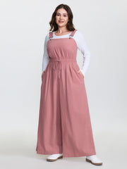 Pure Cotton Adjustable Overall Jumpsuit