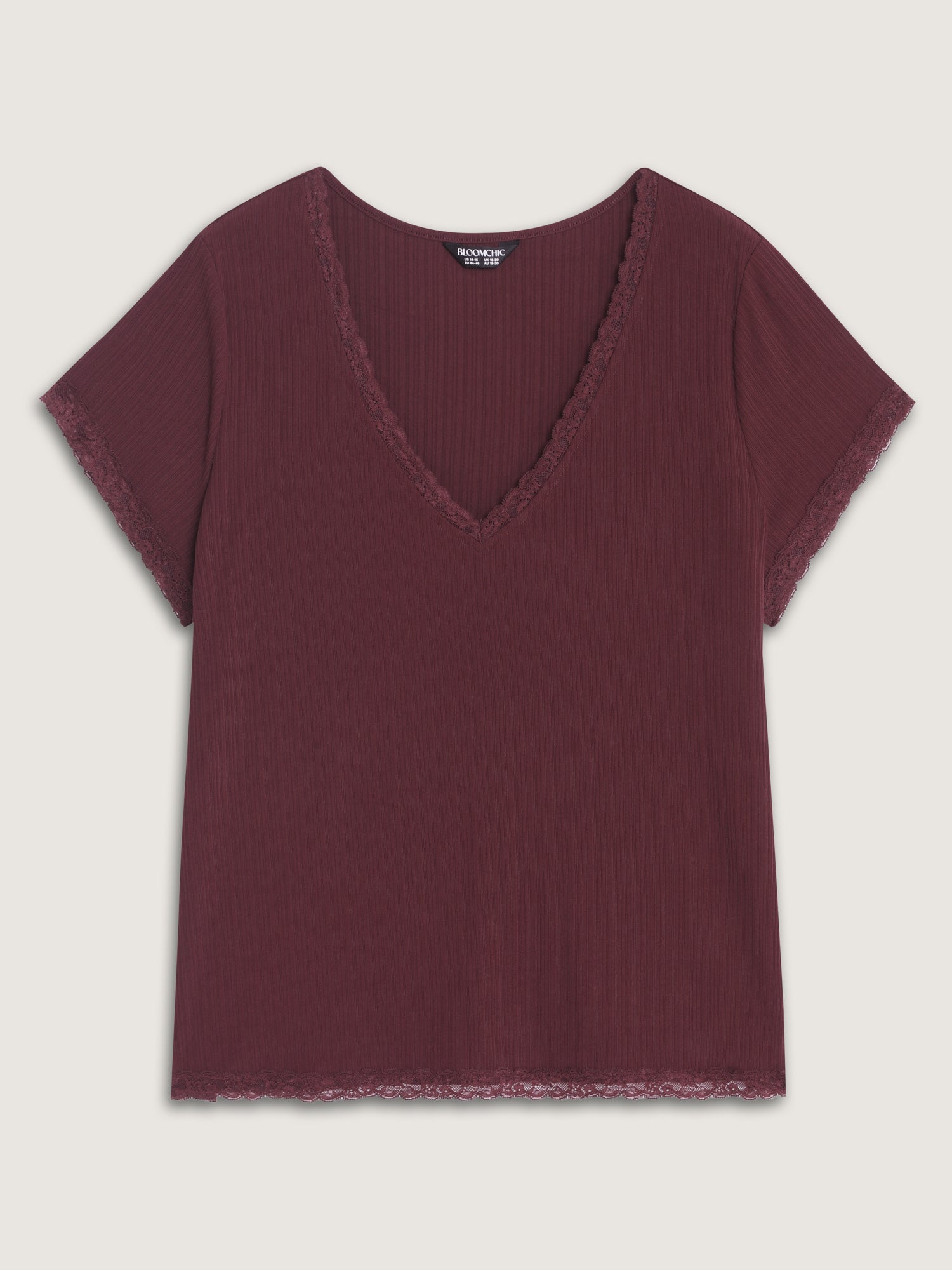Stretchy V-Neck Fitted T-Shirt