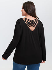 Supersoft Backless Cross-Tie T-Shirt