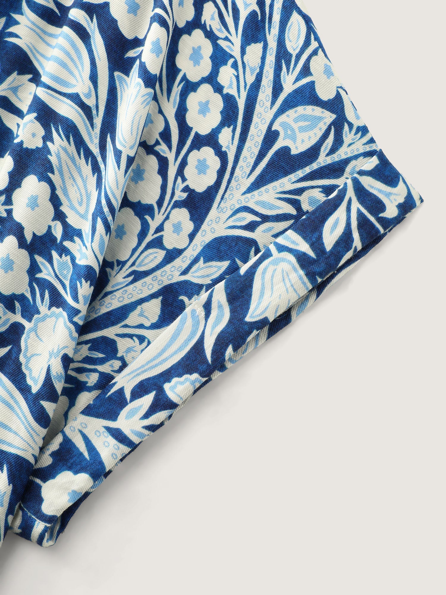 Floral Print Cinched-Waist Midi Dress