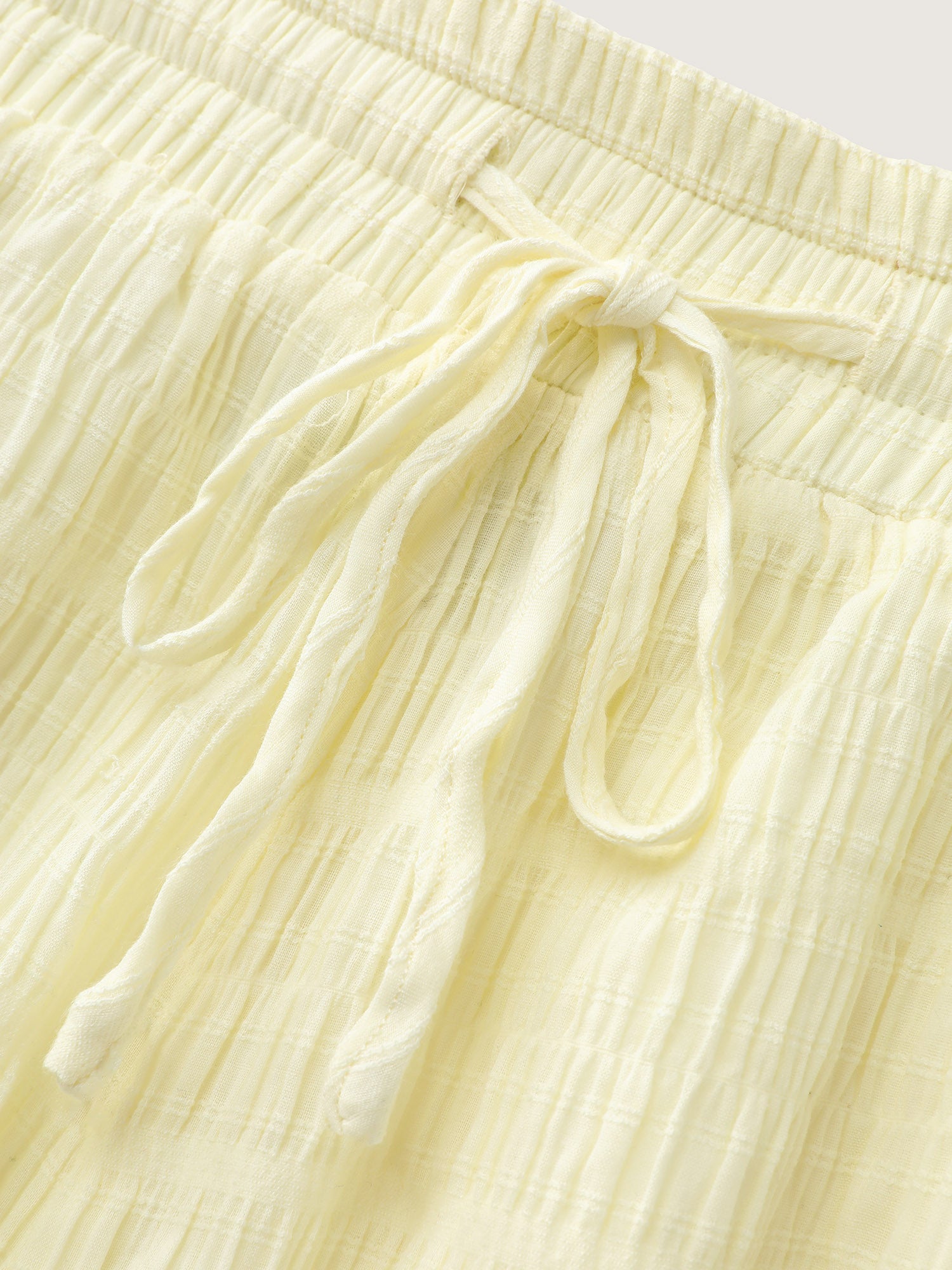 Cotton Wide Waistband Relaxed-Fit Shorts