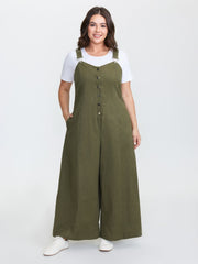 Vintage A-Line Adjustable Overall Jumpsuit
