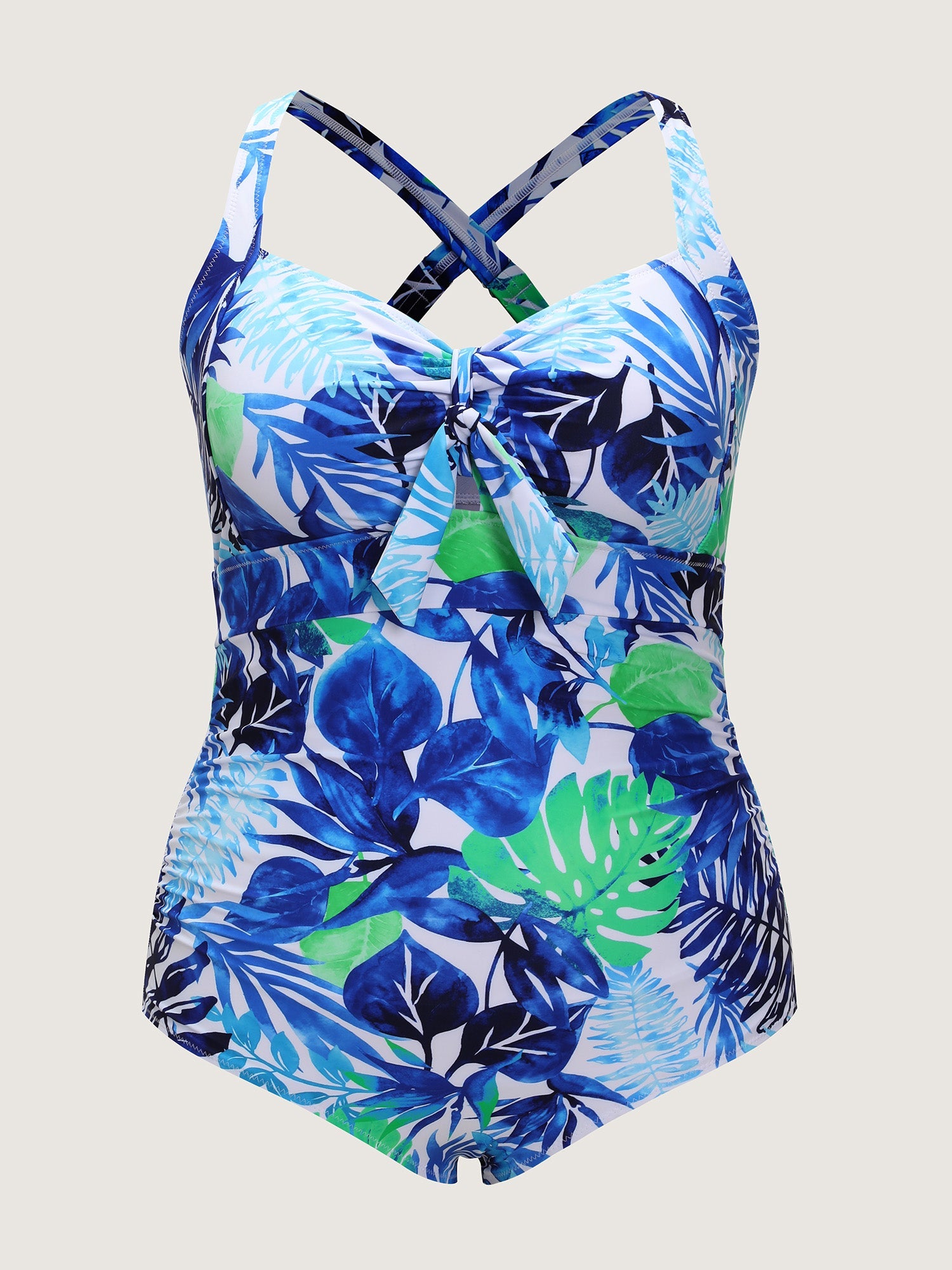 Tropical Floral Print One-Piece Swim