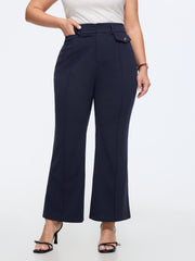 Stretchy Pull-On Flared Hem Pants