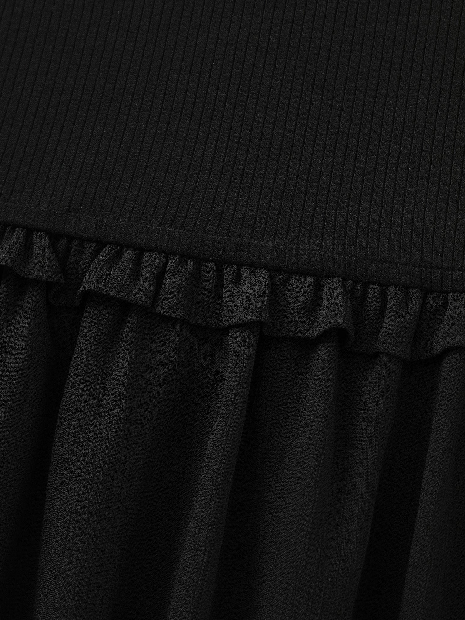 Bust-Friendly Classic Ruffled Tiered Flowy Midi Dress