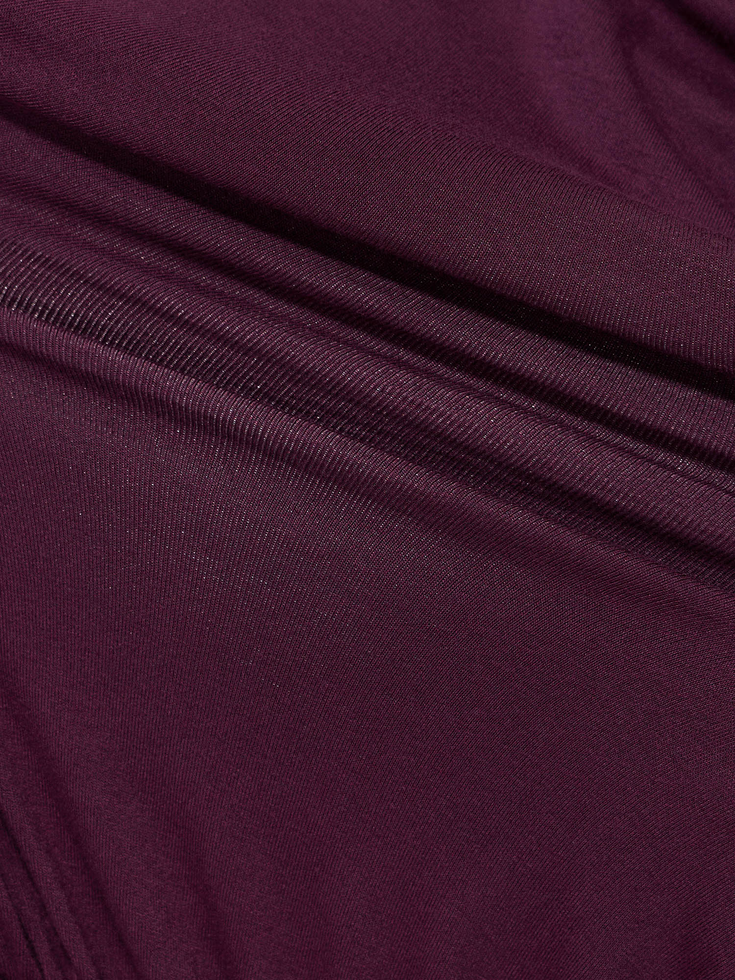 Supersoft Stretchy Button Off-Shoulder Plain T-Shirt