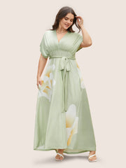 Everywhere Dress - Floral Mesh Ties Dress