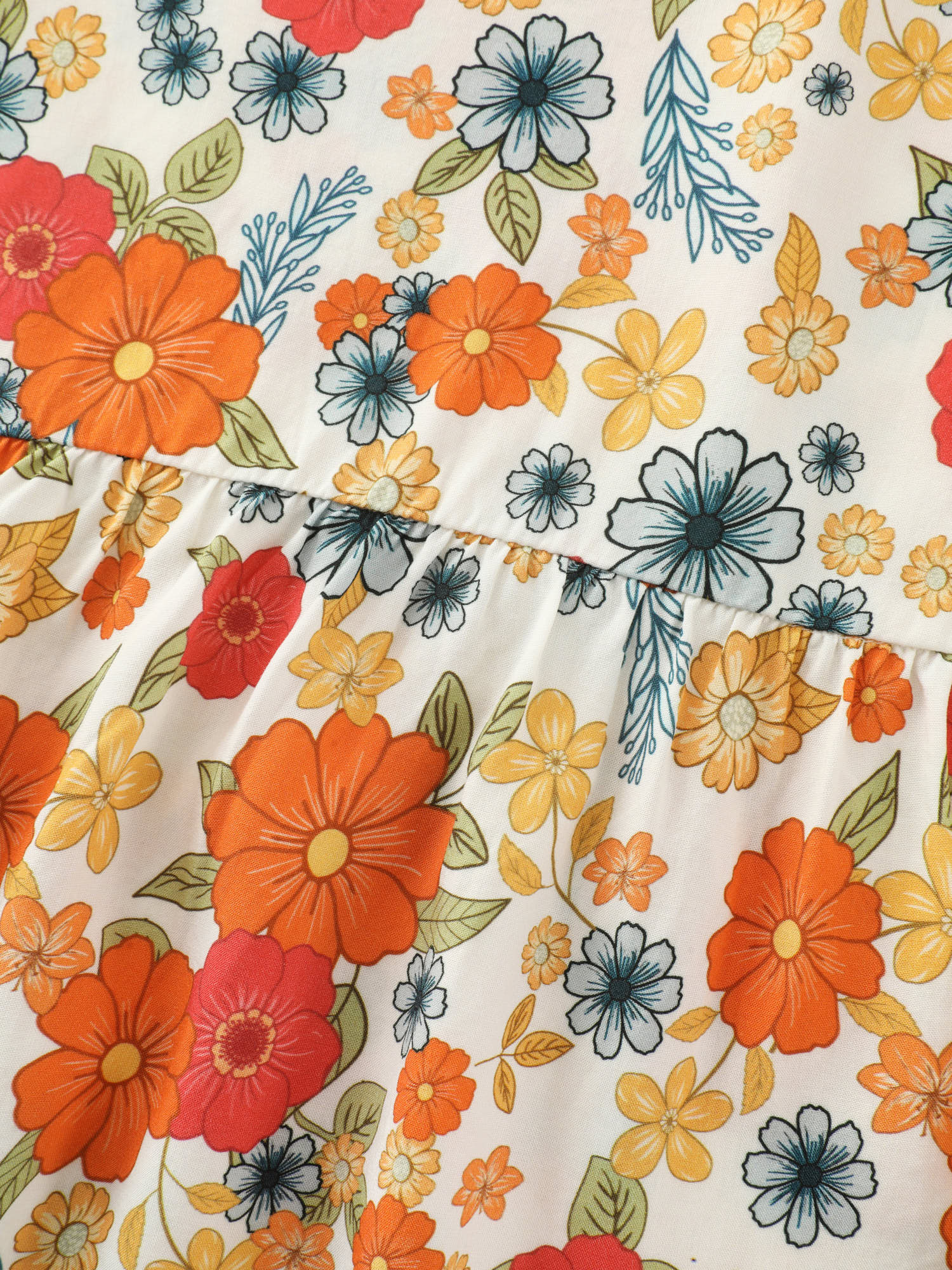 Supersoft Floral Print Ruffled Hem Pants