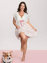 Supersoft Sweet Dreams Lace Trim Nightgown