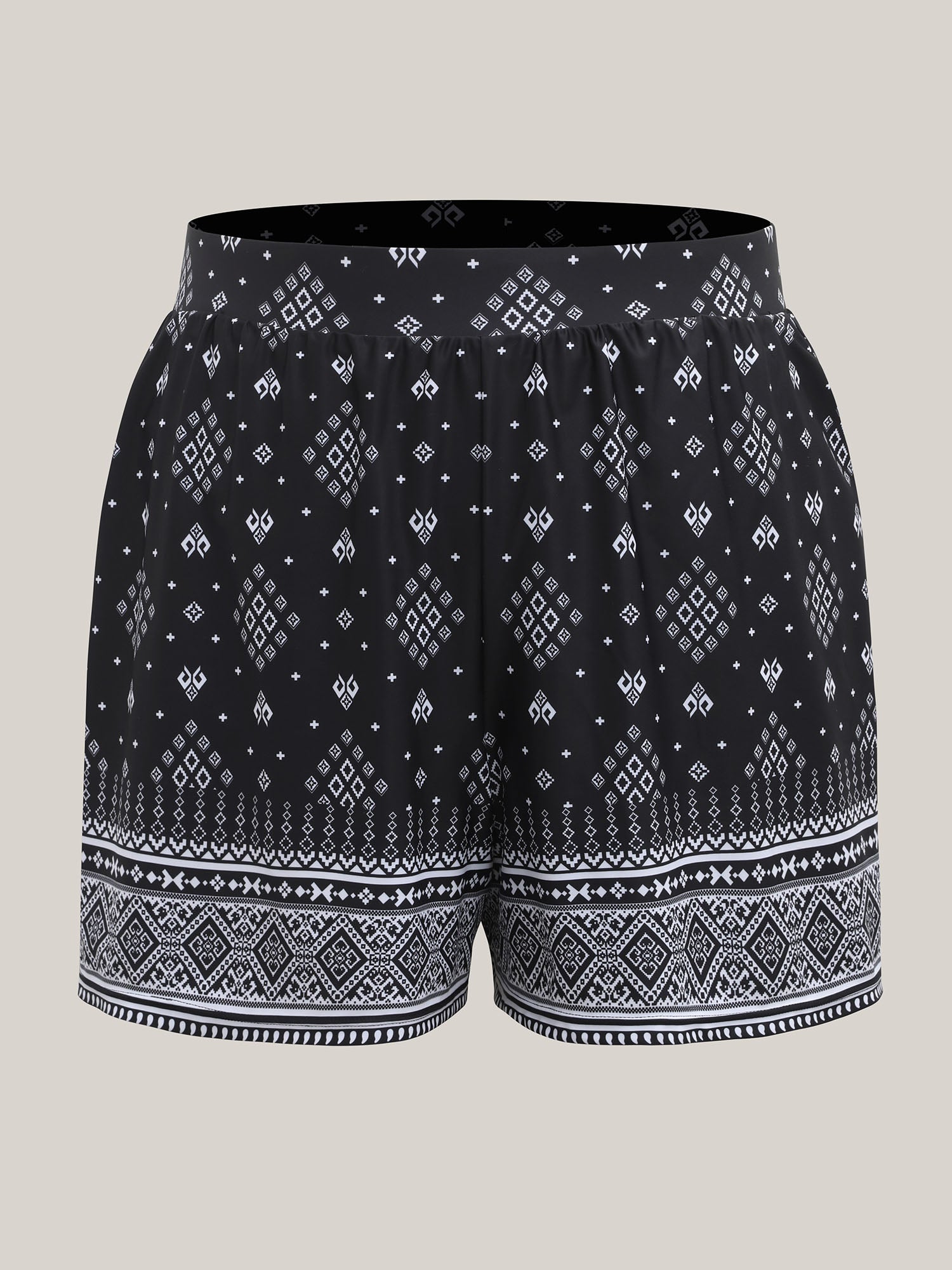 Boho Print Pockets Swim Shorts