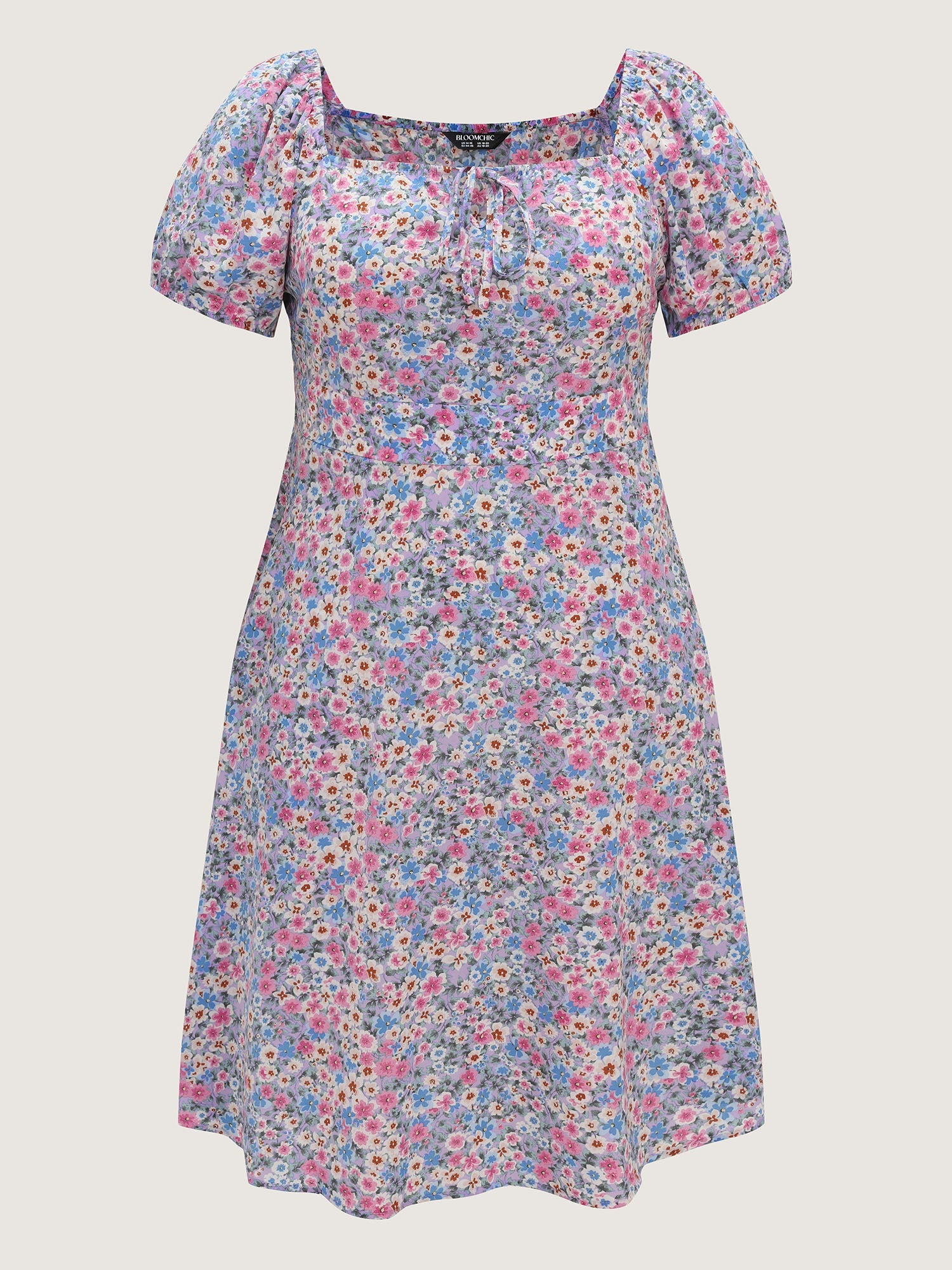 In Bloom Cinched-Waist Midi Dress