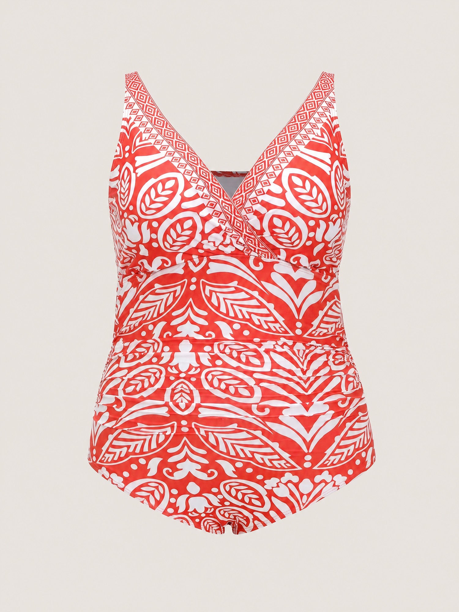 Pants Set Geometric Print One-Piece Swimsuit