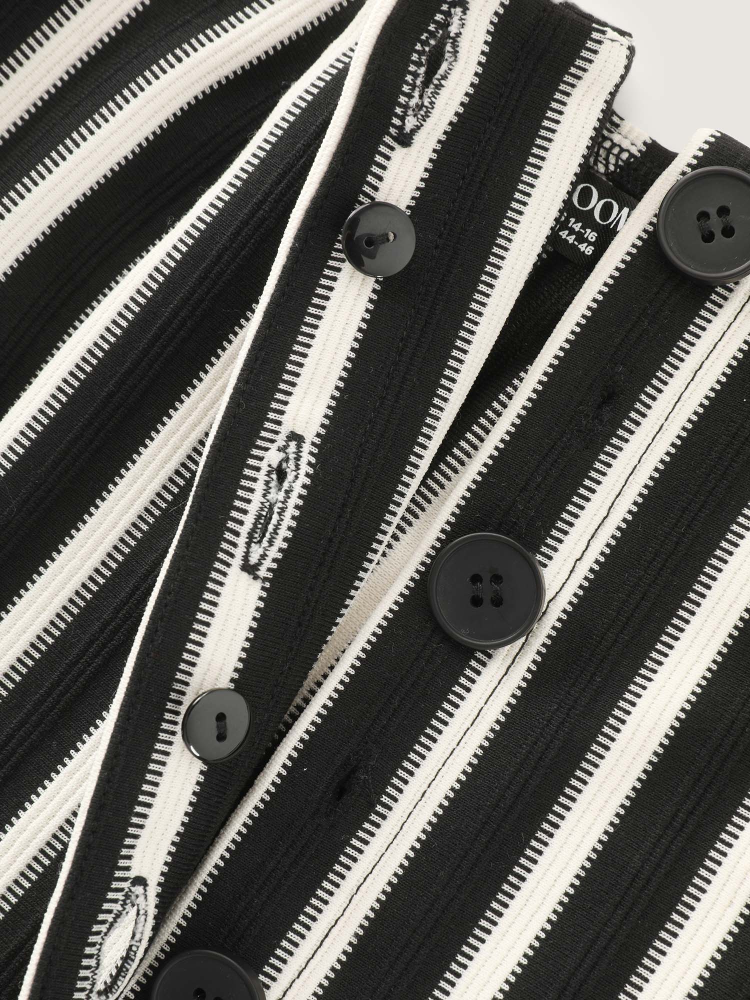 Stretchy Striped Print Square Neckline Tank Top