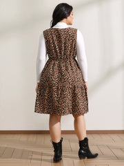 Floral Print Pockets Sleeveless Mini Dress