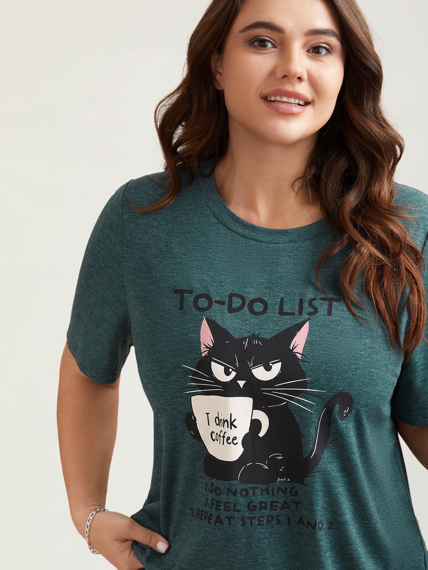 Cat To-Do List Heathered T-Shirt