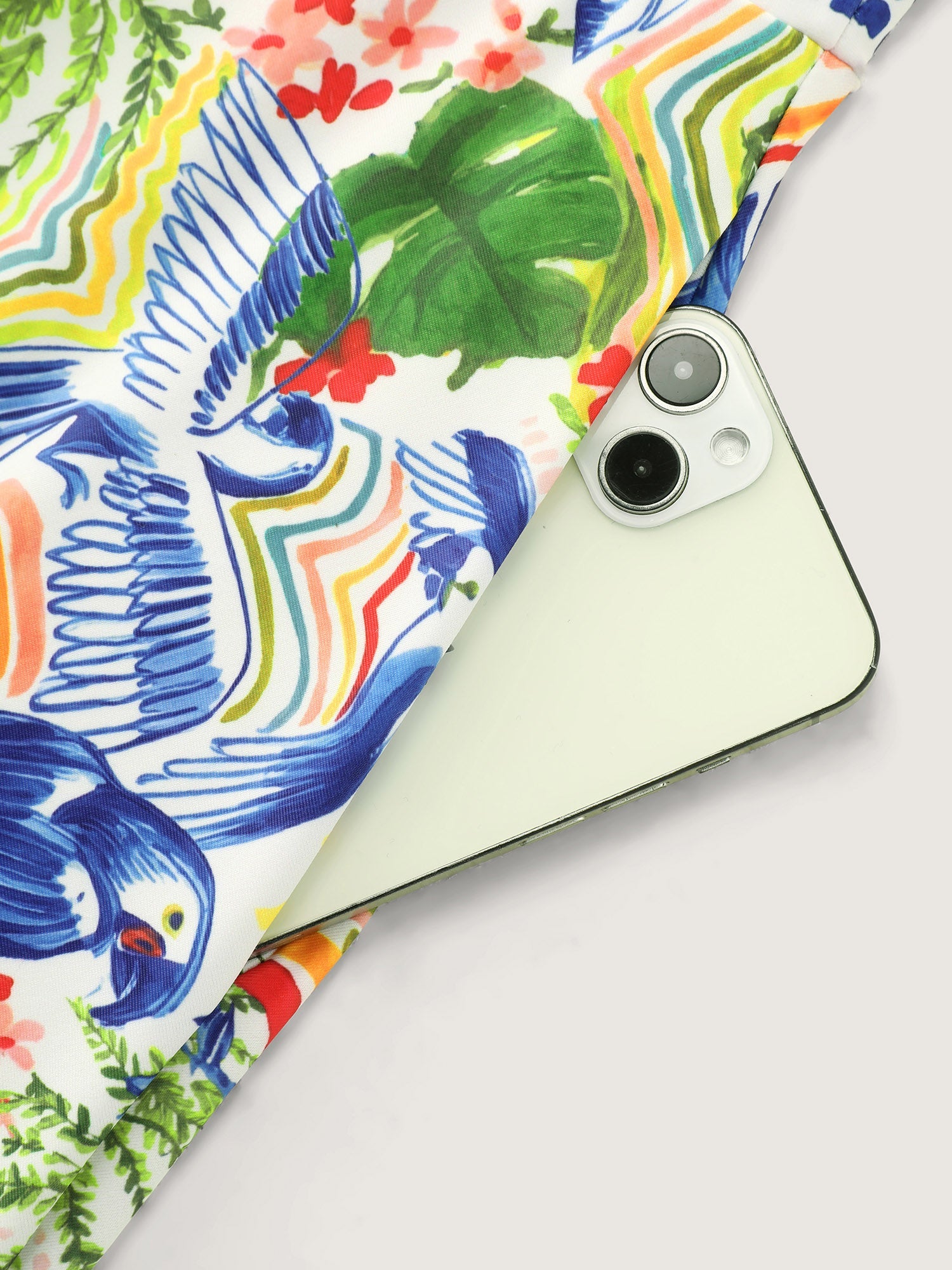 European Summer Print Swim Dress