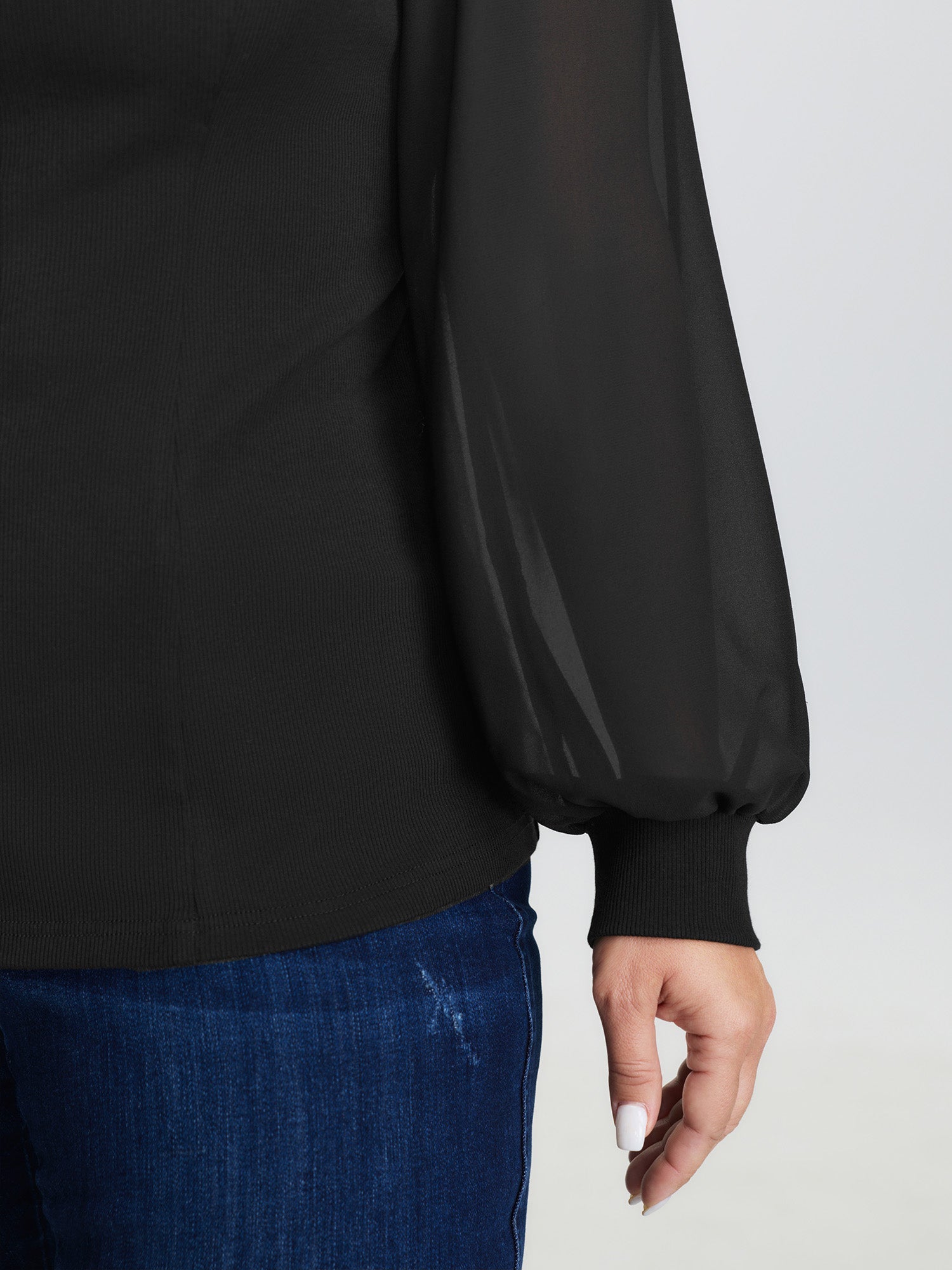 Sweetheart Neckline Cinched Waist Blouse