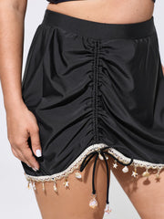 Seashell Detail Adjustable Coverage Swim Bottoms