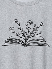 Dear Diary Pattern Crewneck T-Shirt