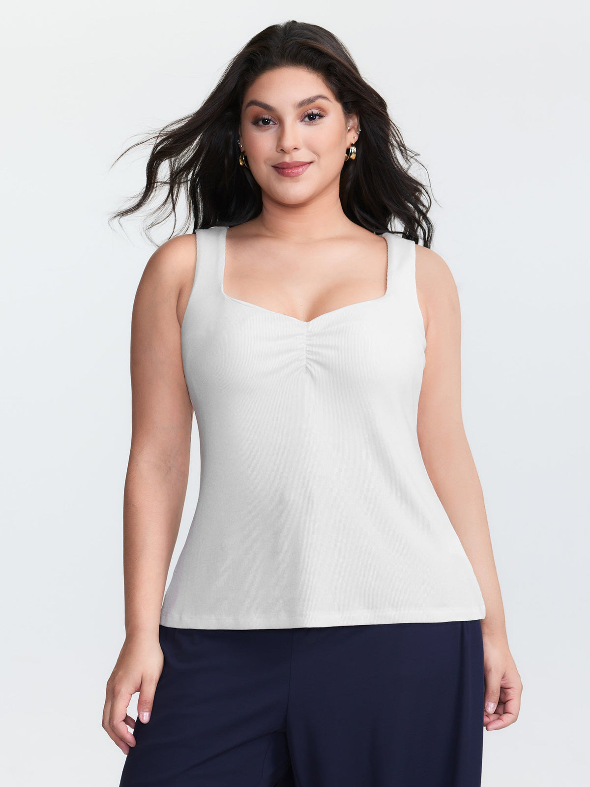 Supersoft Ribbed Bra Padded Tank Top
