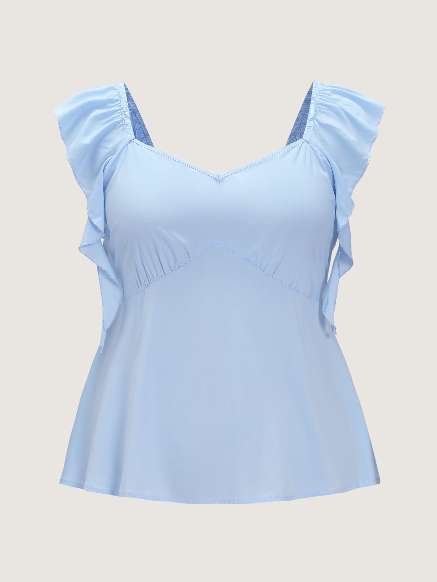 Shirred Back Fit And Flare Blouse