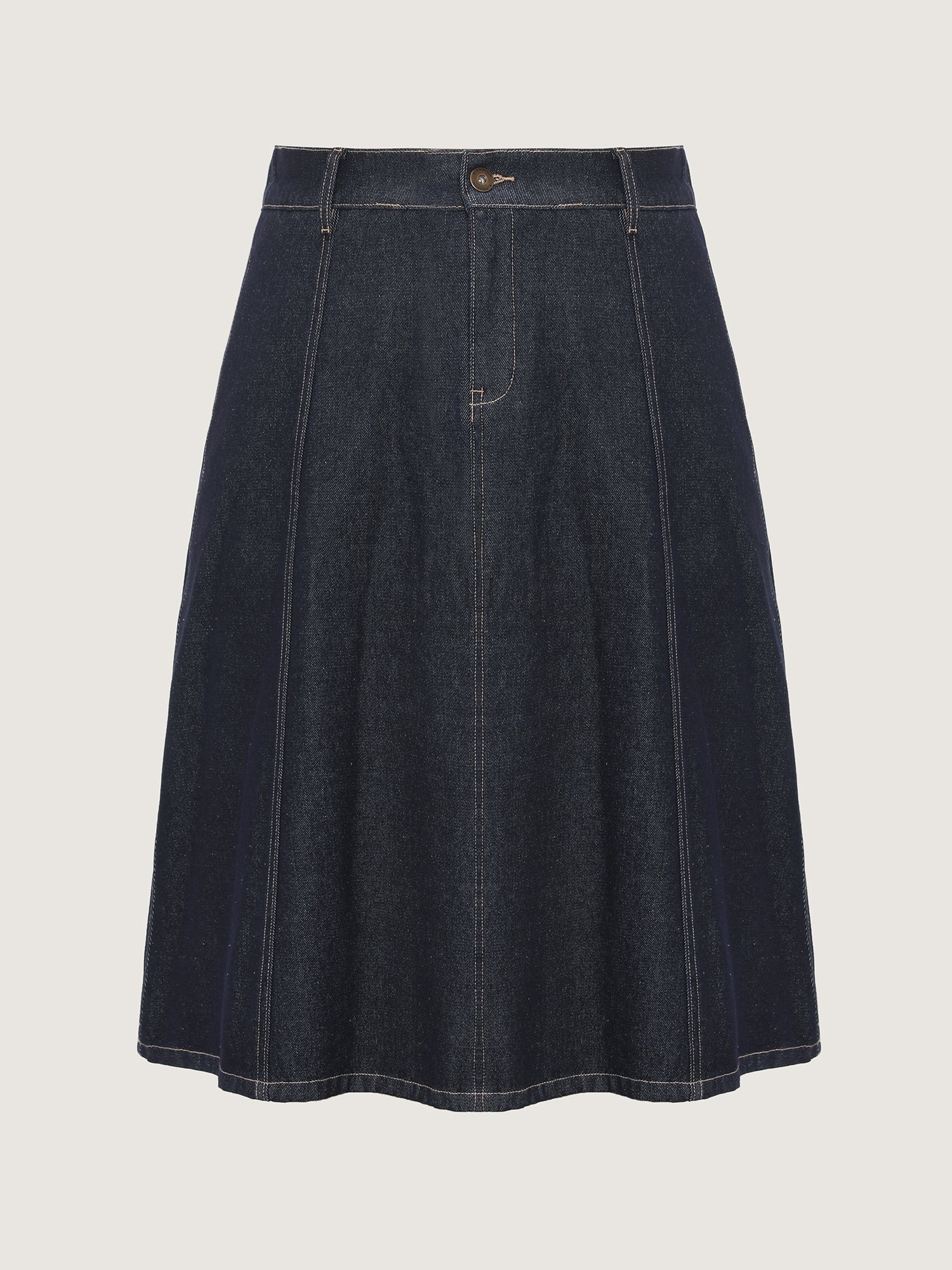 Stretchy Maxi Denim Skirt