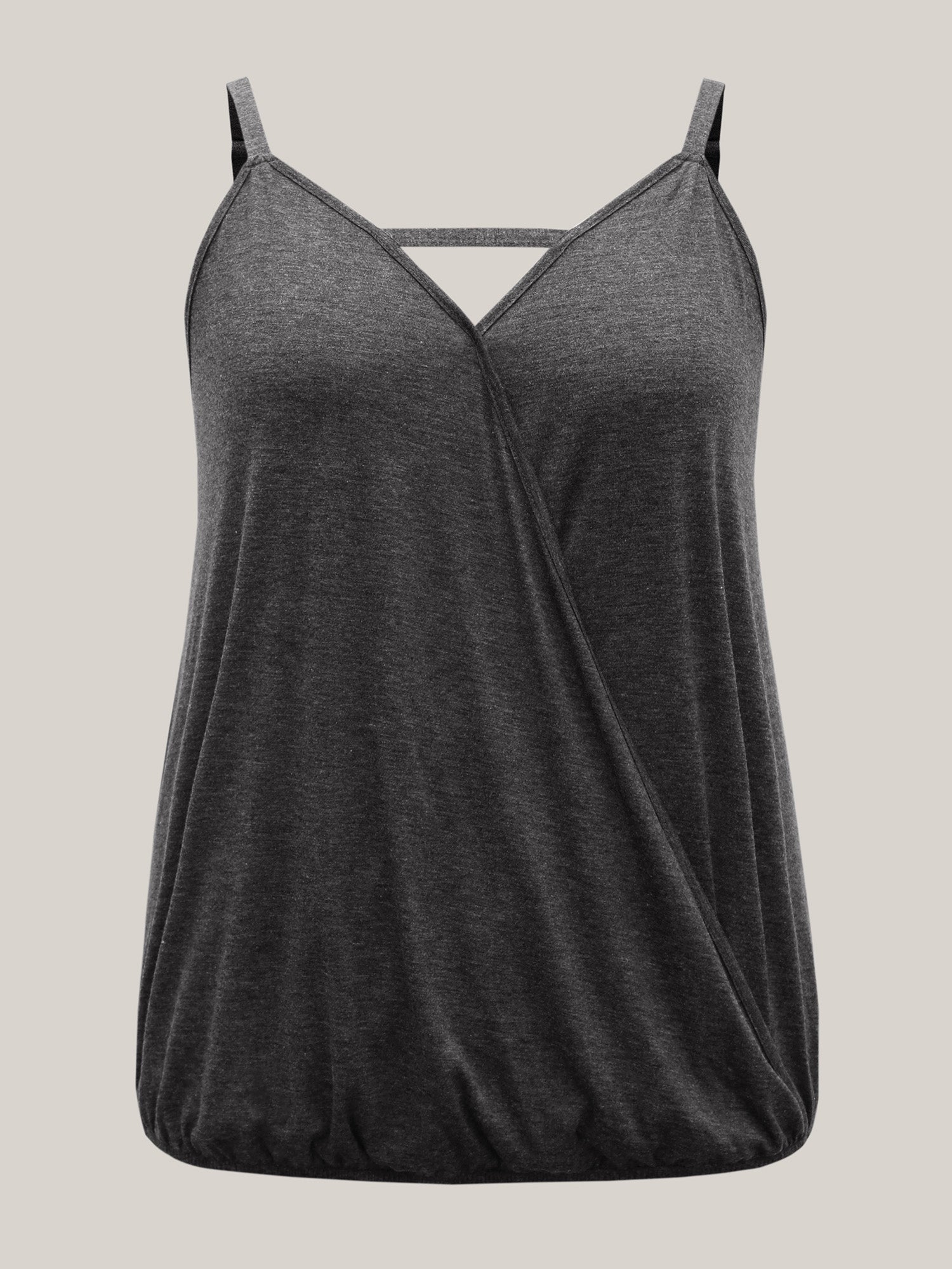 Supersoft Stretchy Neck Cut-Out Tank Top