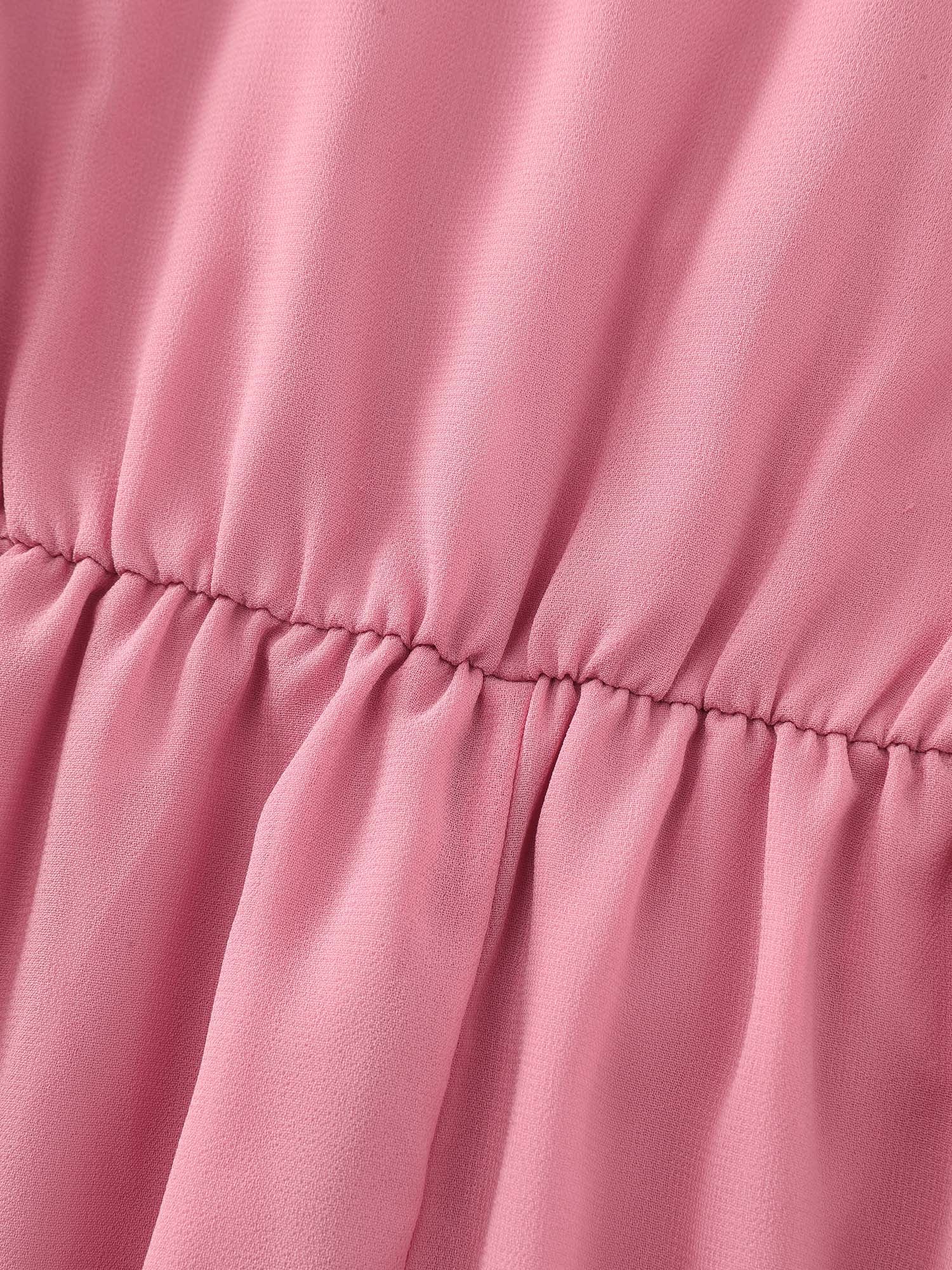 Supersoft Lace Trim Ruffled Hem Maxi Dress