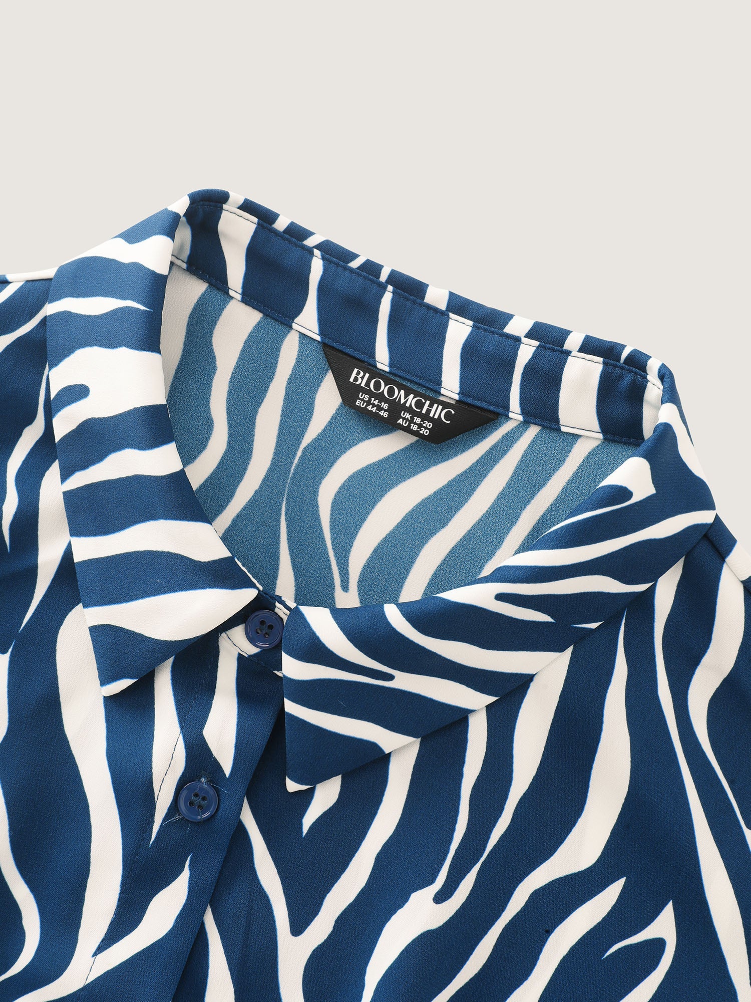 Zebra Print Waist-Tie Midi Shirt Dress