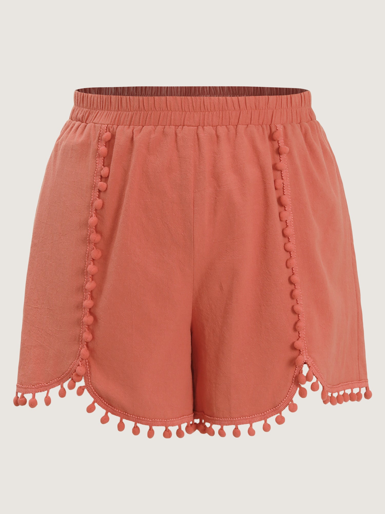 Pure Cotton Petal Hem Shorts