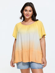 Supersoft Color Gradient Relaxed-Fit Top