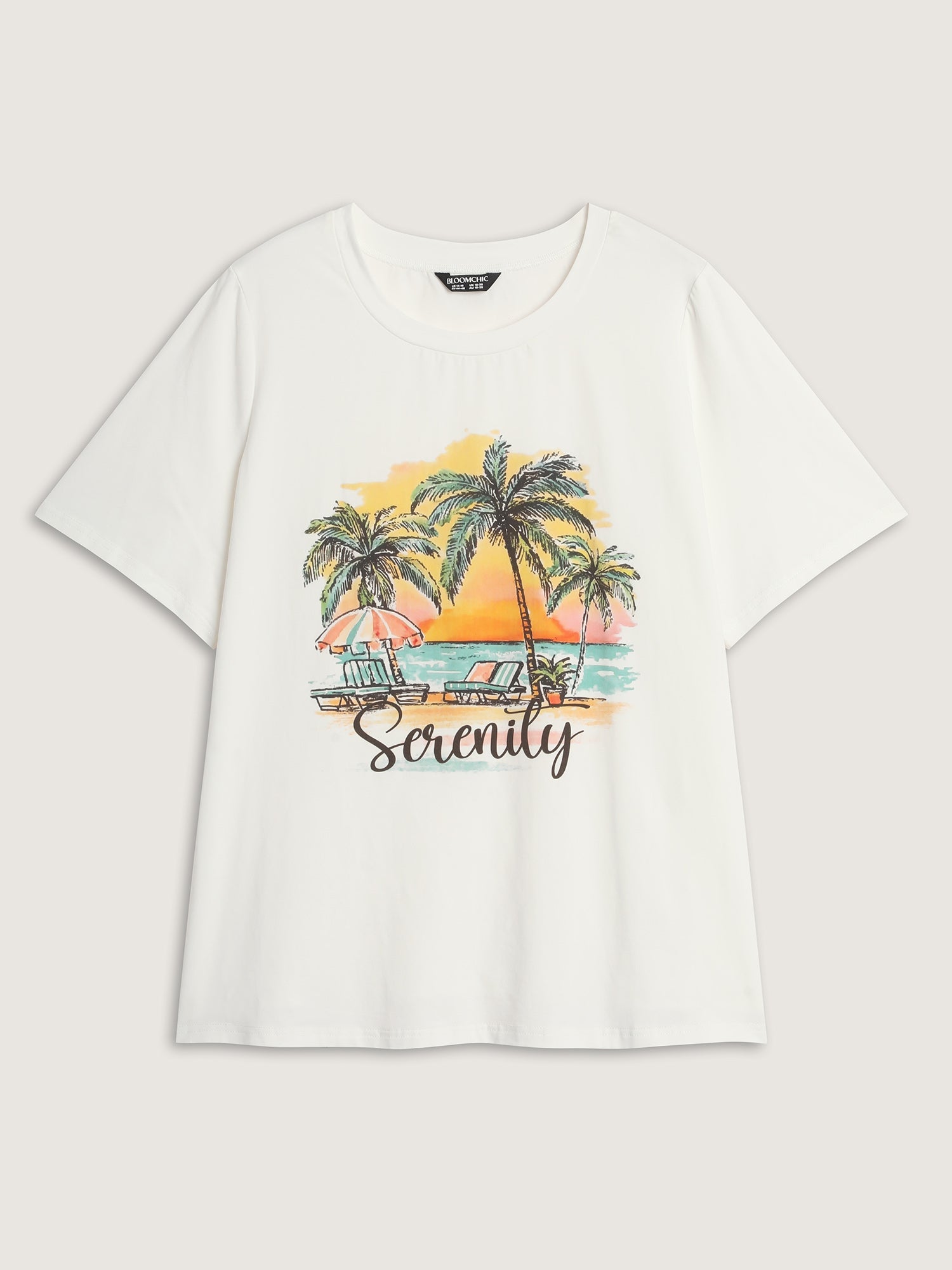Serenity Pure Cotton Round Neck T-Shirt
