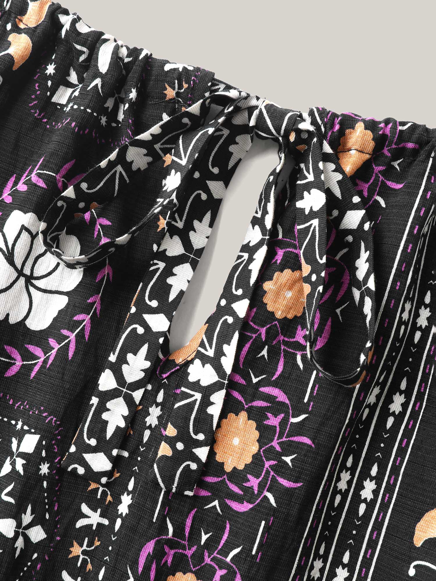 Rayon Tropical Boho Print Stretchy Midi Dress