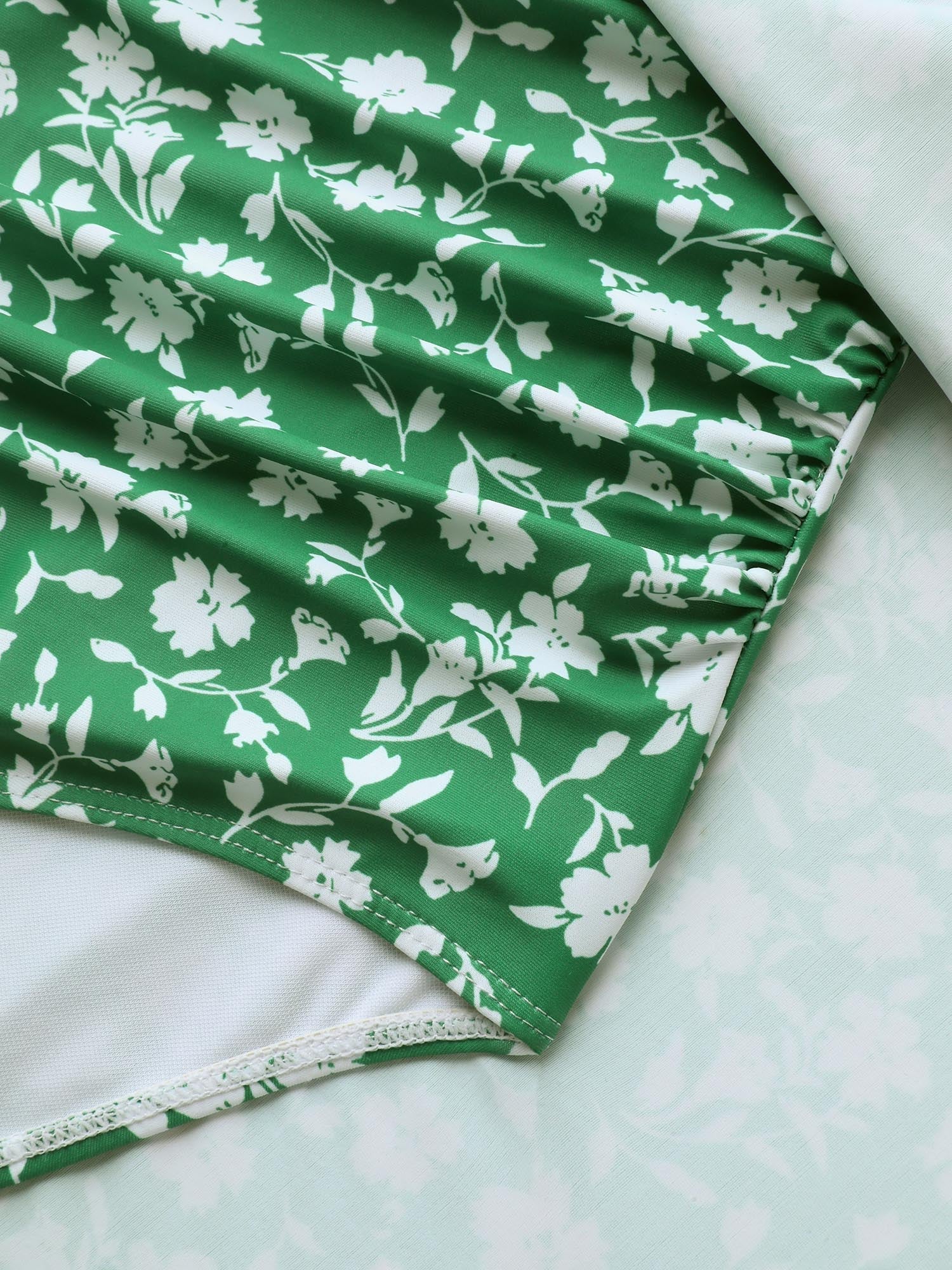 Ditsy Floral Print Flowy Swim Skirt