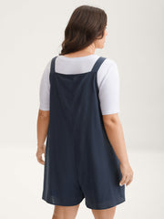 Pure Cotton Adjustable Straps Sleek Romper