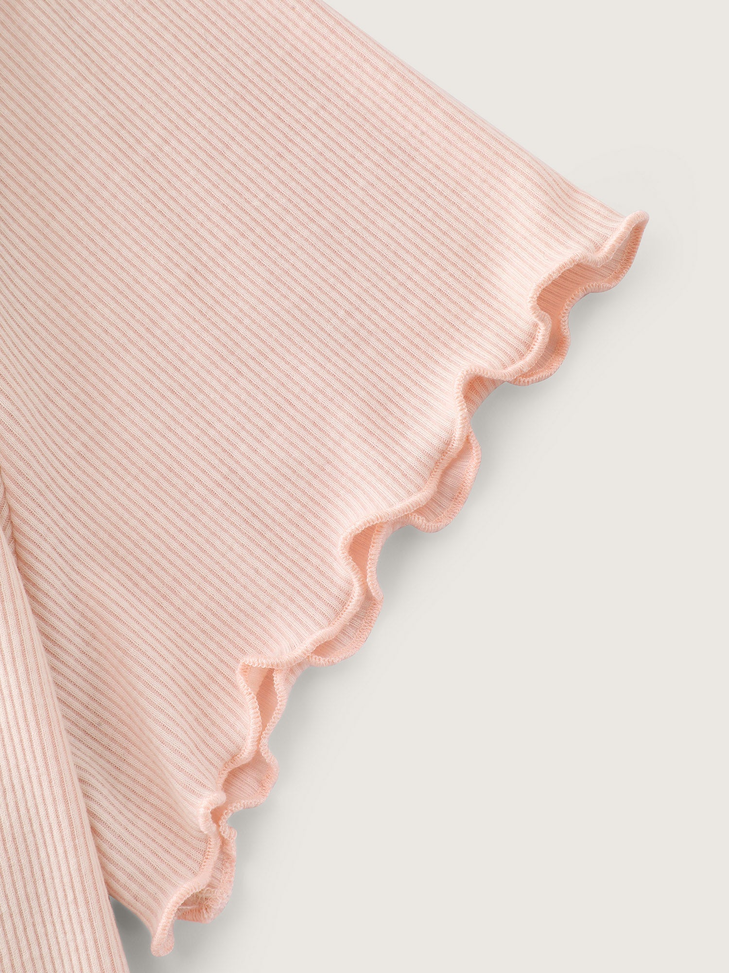 Ribbed Scoop Neckline T-Shirt
