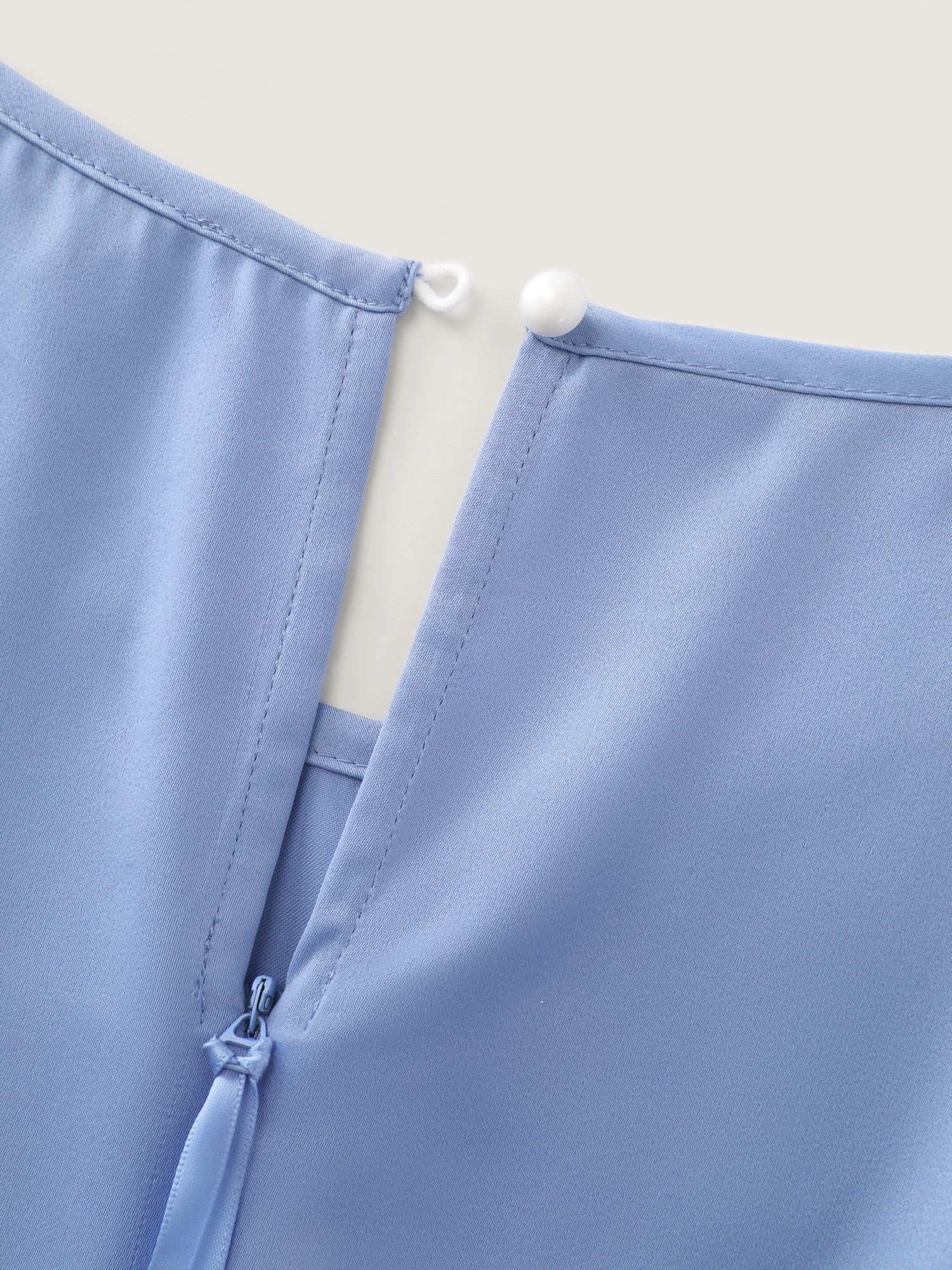 Layered Satin Waist-Tie Jumpsuit