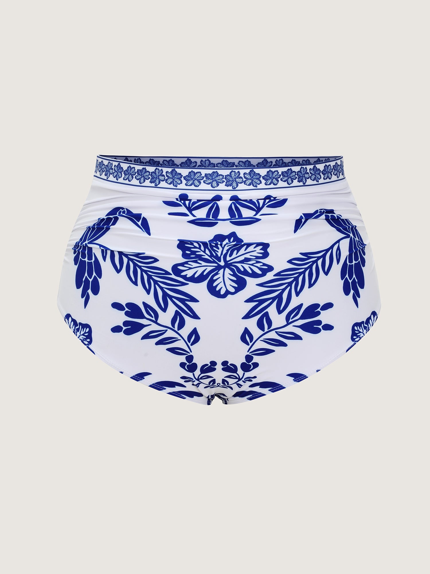 Sheer Pants Two-Piece Tropical Swim Bottoms