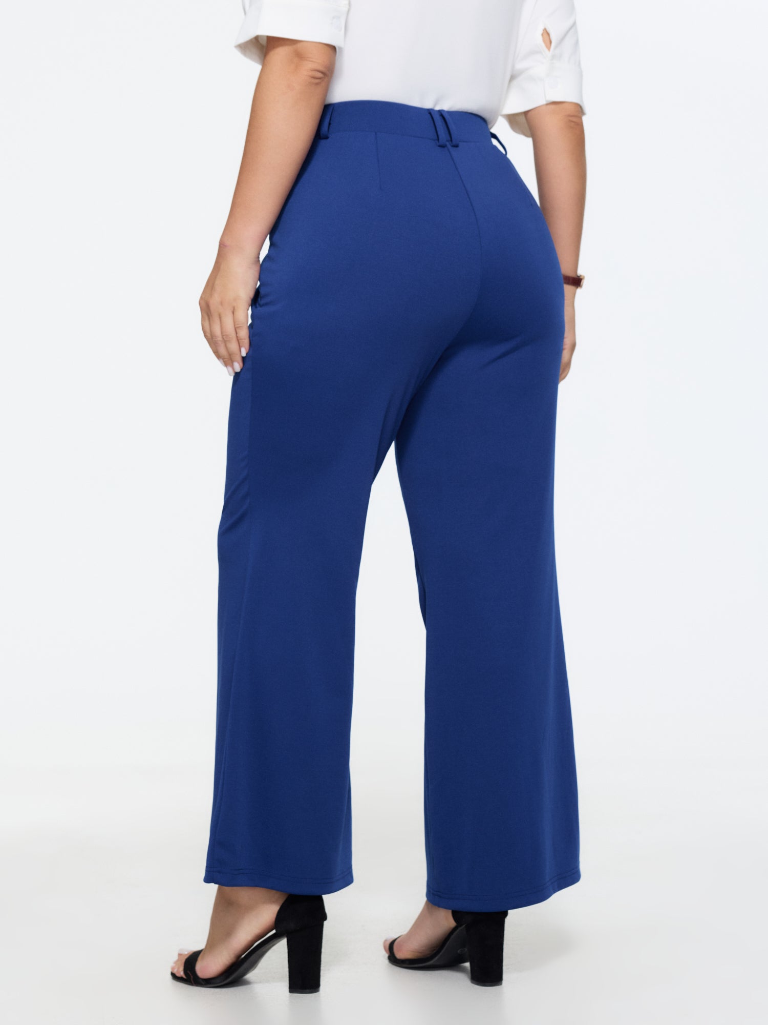 Stretchy Solid Pull-On Pants